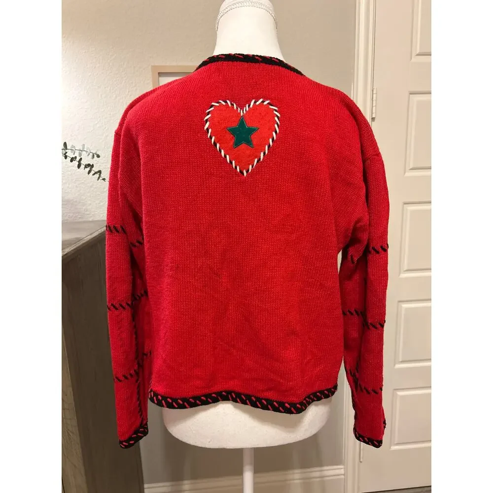 Designers Original Studio | Vintage Knit Holiday Cardigan | Large - Picture 13 of 15